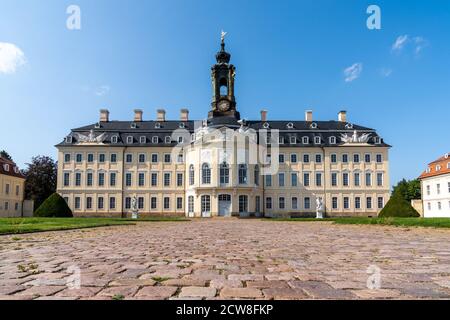 Wermsdorf, Sassonia / Germania - 11 settembre 2020: Il castello di Hubertusburg in Sassonia Foto Stock