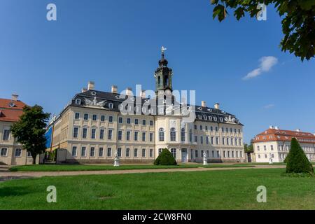 Wermsdorf, Sassonia / Germania - 11 settembre 2020: Il castello di Hubertusburg in Sassonia Foto Stock