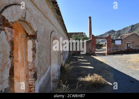 28/09/2020 il depresso stabilimento San Joaquin di Nerja, Malaga, Spagna. Originariamente proprietà del Marchese di Tous, questa fabbrica è stata costruita nel 1884 da un Foto Stock