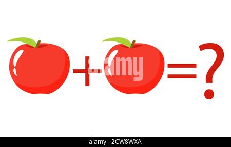 Gioco di conteggio per i bambini prescolare. Educazione un gioco matematico. Illustrazione Vettoriale