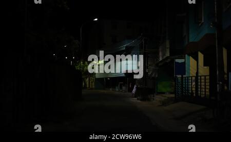 Strade vuote durante il blocco corona Foto Stock