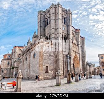 Catedral del Salvador de Ávila. Castilla León. España Foto Stock