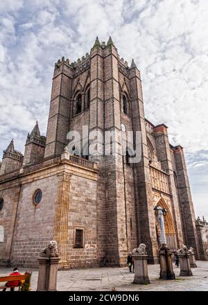 Catedral del Salvador de Ávila. Castilla León. España Foto Stock