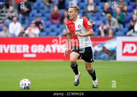 Jens Toornstra (Feyenoord) durante la partita di Eredivisie Feyenoord-ADO Den Haag il settembre 27 2020 a Rotterdam Netherlands Credit: SCS/Sander Chamid/AFLO/Alamy Live News Foto Stock