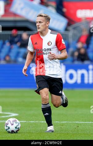 Jens Toornstra (Feyenoord) durante la partita di Eredivisie Feyenoord-ADO Den Haag il settembre 27 2020 a Rotterdam Netherlands Credit: SCS/Sander Chamid/AFLO/Alamy Live News Foto Stock