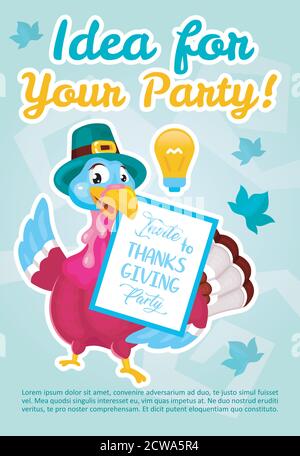 Idea per il vostro modello vettoriale del manifesto del partito Illustrazione Vettoriale