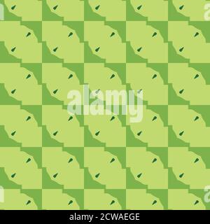 Vettoriale motivo senza giunture sfondo con forme geometriche, colorate in verde. Illustrazione Vettoriale