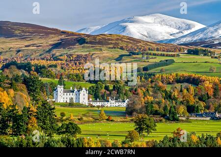 Blair Castle a Blair Atholl Perthshire. Scozia. Foto Stock