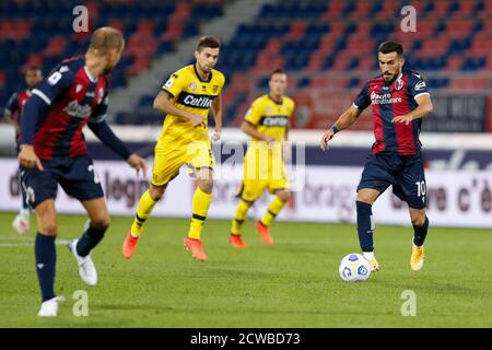 Nicola Sansone (Bologna FC) durante Bologna vs Parma, Calcio italiano Serie A Match, Bologna, Italia, 28 Set 2020 Foto Stock