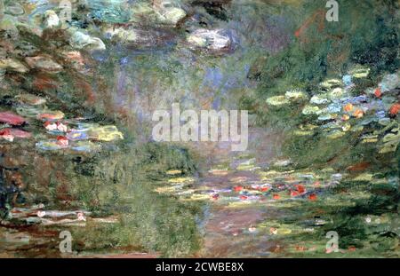 Water Lilies', c1925. Artista: Claude Monet. Monet era un pittore francese, un fondatore della pittura impressionista francese e il più coerente e prolifico praticante della filosofia dei movimenti. Foto Stock