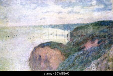 Ripide scogliere vicino Dieppe', 1897 artista: Claude Monet. Dieppe, in Normandia, ha attratto Monet con il potenziale romantico delle scogliere sul mare. Foto Stock