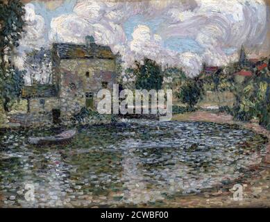 Il Mulino, Montreuil-Bellay', 1914. Artista: Henri Eugene le Sidaner. Henri Eugene Augustin le Sidaner (1862-1939) è stato un . Foto Stock