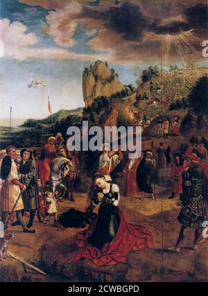 Il martirio di Santa Caterina' di Bernaert van Orley, 16 ° secolo. Foto Stock