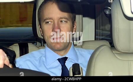 Fotografia di Matt Hancock. Matthew John David Hancock (1978) un politico britannico che serve come Segretario di Stato per la salute e l'assistenza sociale dal 2018. Membro del Partito conservatore, è membro del Parlamento del West Suffolk dal 2010. Foto Stock