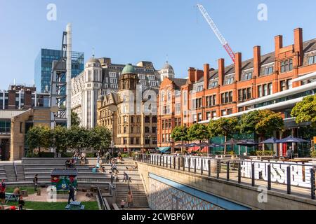 Great Northern Public Square nel centro di Manchester, Inghilterra. Foto Stock