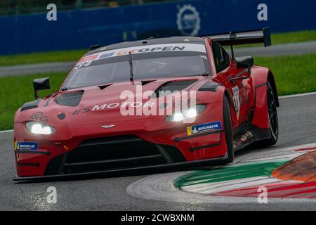 Monza, Italia. 2020 settembre 27 monza, Italia, 2020 settembre 34, n.   Salih Yoluc e Charlie Eastwood (International GT Open - TF Sport) su Aston Martin Vantage GT3 durante International GT Open ed EurFormula Open - Grand Tourism - Credit: LM/Luca Rossini Credit: Luca Rossini/LPS/ZUMA Wire/Alamy Live News Foto Stock