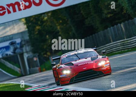 Monza, Italia. 2020 settembre 27 monza, Italia, 2020 settembre 34, n.   Salih Yoluc e Charlie Eastwood (International GT Open - TF Sport) su Aston Martin Vantage GT3 durante International GT Open ed EurFormula Open - Grand Tourism - Credit: LM/Luca Rossini Credit: Luca Rossini/LPS/ZUMA Wire/Alamy Live News Foto Stock