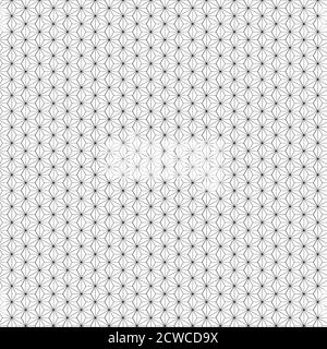 Asanoha Pattern.IT è basato su un esagono e sembra un Foglia di canapa.modello vettoriale giapponese senza giunture Foto Stock