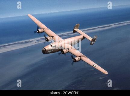 Bombardiere pesante consolidato B-24-LB-30 della seconda Guerra Mondiale Foto Stock