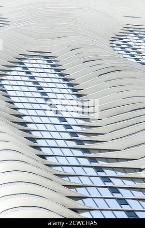 The Aqua Tower, Chicago, Illinois, Stati Uniti Foto Stock