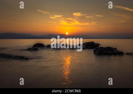 Dassia, Corfù Foto Stock