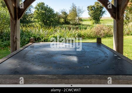 West Ilsley, Berkshire, UK - il gazebo costruito per segnare il nuovo millennio Foto Stock