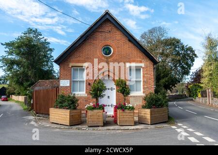 Ex cappella battista nel villaggio di West Ilsley, Berkshire, Regno Unito, ora una residenza privata Foto Stock