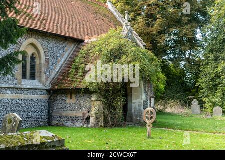 All Saints Church, West Ilsley, Berkshire, Regno Unito Foto Stock