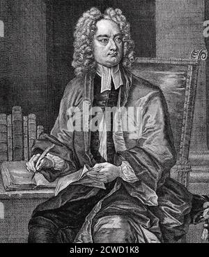 JONATHAN SWIFT (1667-1745) satirista anglo-irlandese, poeta e chierico, Foto Stock