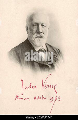 JULES VERNE (18280-1905) romanziere, poeta e drammaturgo francese Foto Stock