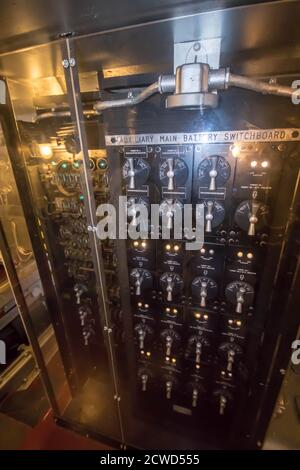 Wilmington, North Carolina USA - Febbraio 11 2020 corazzata USS North Carolina, attualmente ormeggiata lungo il fiume Cape Fear a Wilmington, North Carolina. Foto Stock