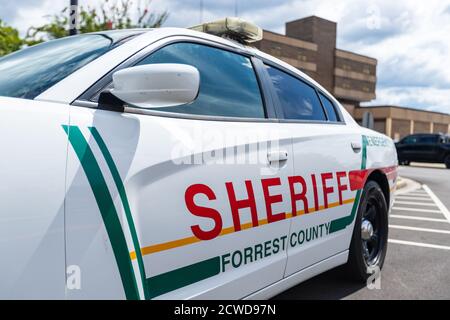 Hattiesburg, MS / USA - 17 settembre 2020: Forrest County Mississippi sheriff pattuglia auto Foto Stock