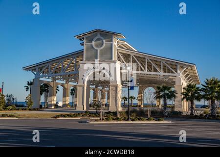 Il Barksdale Pavilion al Jones Park a Gulfport, Mississippi, Stati Uniti Foto Stock