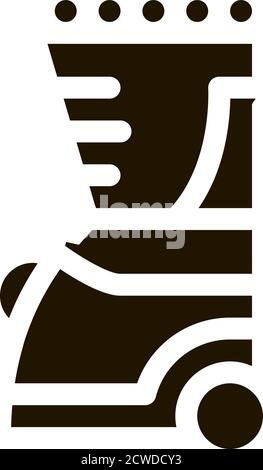 Icona attrezzatura sportiva Illustrazione del glyph vettoriale Illustrazione Vettoriale