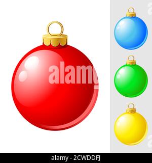 Decorazione per albero di natale Illustrazione Vettoriale