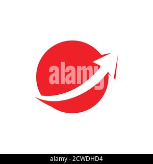 vettore geometrico di logo globale di spazio negativo del pianeta Illustrazione Vettoriale