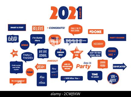 Stand fotografico per i congrati di grad Illustrazione Vettoriale