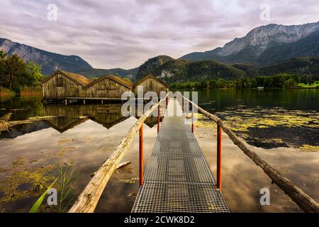 Lago Kochelsee, Germania Foto Stock