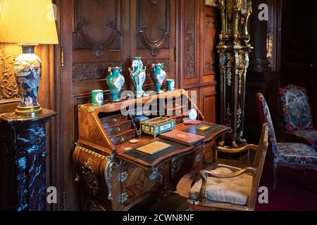 Waddesden Manor, residenza signorile ad Aylesbury, Buckinghamshire, Regno Unito Foto Stock