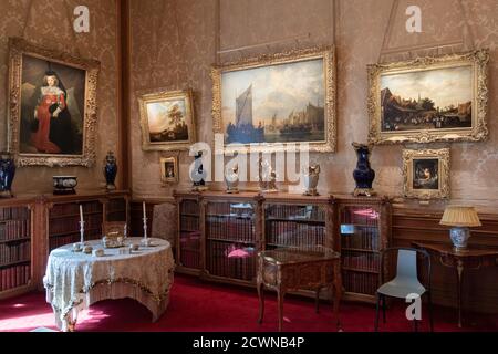 Waddesden Manor, residenza signorile ad Aylesbury, Buckinghamshire, Regno Unito Foto Stock