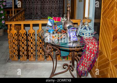 Camera tradizionale sul lato del Forte Baltit hunza Foto Stock