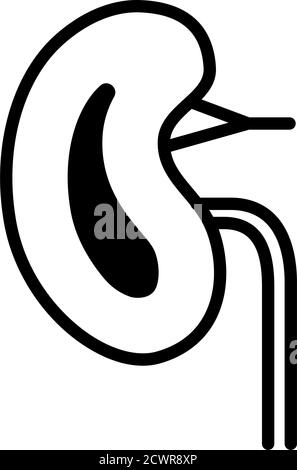 Rene, icona di linea. Logo infografico moderno e pittogramma Illustrazione Vettoriale