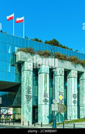 Polonia, Varsavia: Edificio moderno della Corte Suprema della Repubblica di Polonia. Foto Stock