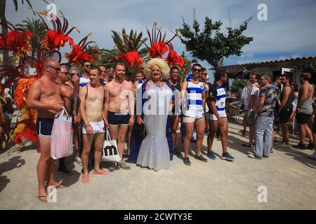 SITGES, CATALOGNA / SPAGNA - 17 GIUGNO 2018: Gay Pride Sitges 2018 Foto Stock