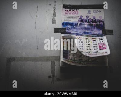 Strade fantasma di Georgetown, Penang Island, Malesia durante la prima epidemia di COVID-19 Foto Stock