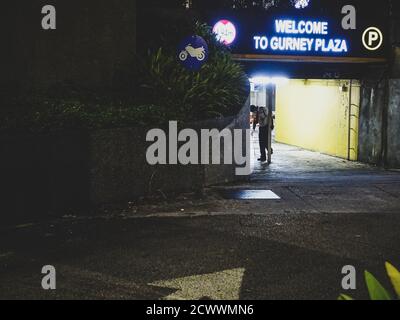 Strade fantasma di Georgetown, Penang Island, Malesia durante la prima epidemia di COVID-19 Foto Stock