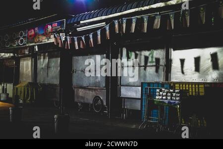 Strade fantasma di Georgetown, Penang Island, Malesia durante la prima epidemia di COVID-19 Foto Stock