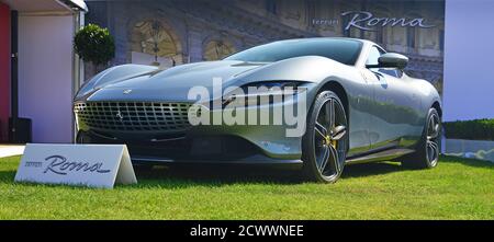 Ferrari Roma, Salon Privé, Blenheim Palace, Woodstock, Oxfordshire, Inghilterra, settembre 2020. Foto Stock