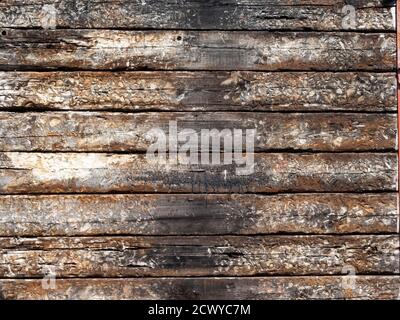 Diverse traversine di legno in cima l'una all'altra per textured sfondo del disegno grafico Foto Stock