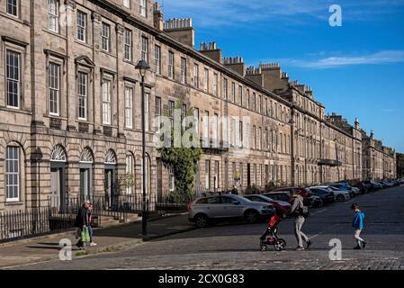 Great King Street nella New Town Georgiana di Edimburgo. Foto Stock